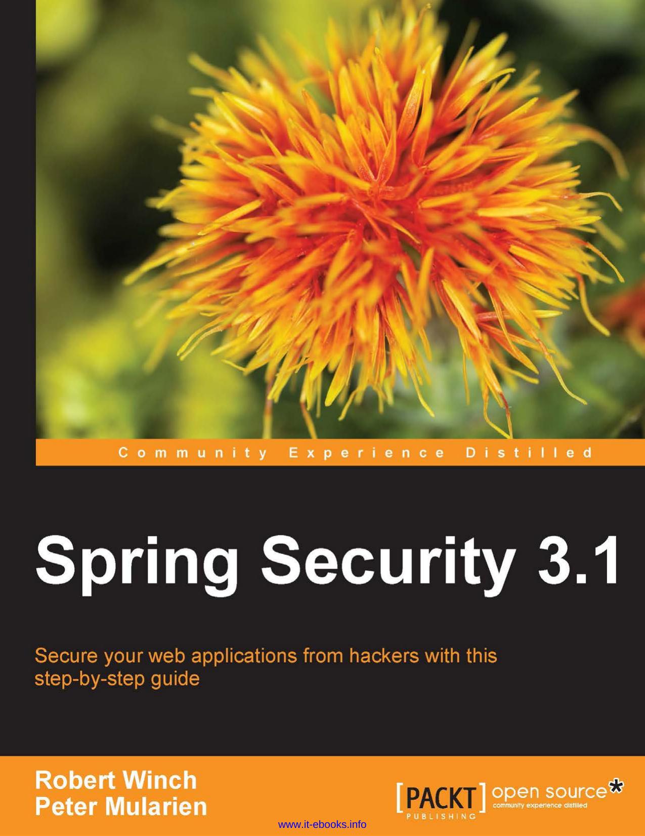 Spring Security 3.1 by Unknown