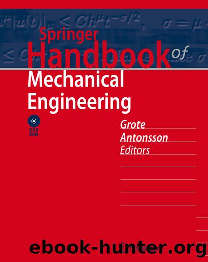 Springer Handbook of Mechanical Engineering by Karl-Heinrich Grote & Erik K. Antonsson