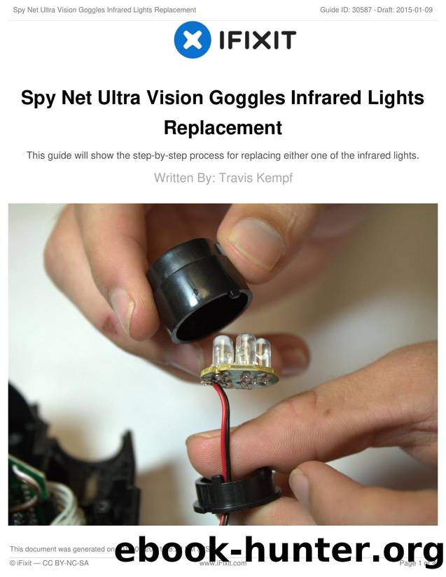 Spy Net Ultra Vision Goggles Infrared Lights Replacement by Unknown