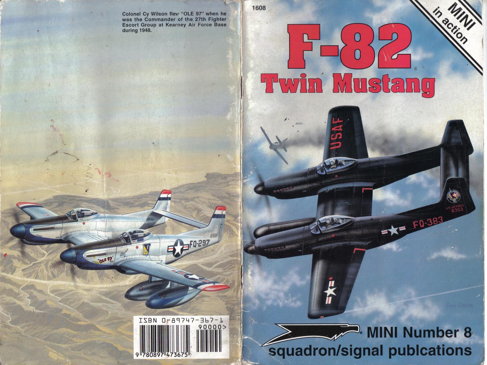 Squadron Signal - aviation - Mini In Action - 1608 by F-82 Twin Mustang