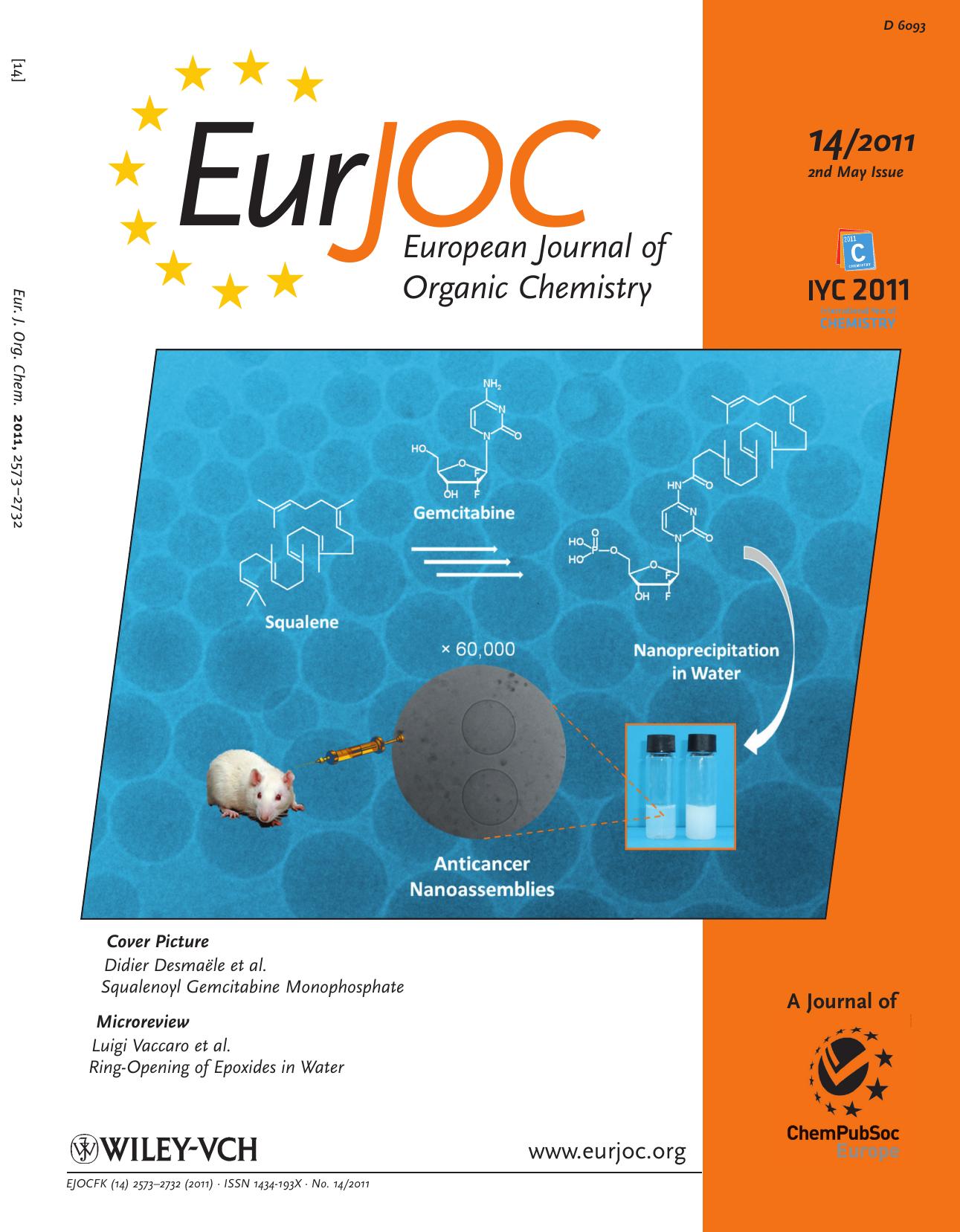 Squalenoyl Gemcitabine Monophosphate: Synthesis, Characterisation of Nanoassemblies and Biological Evaluation (Eur. J. Org. Chem. 142011) by Unknown