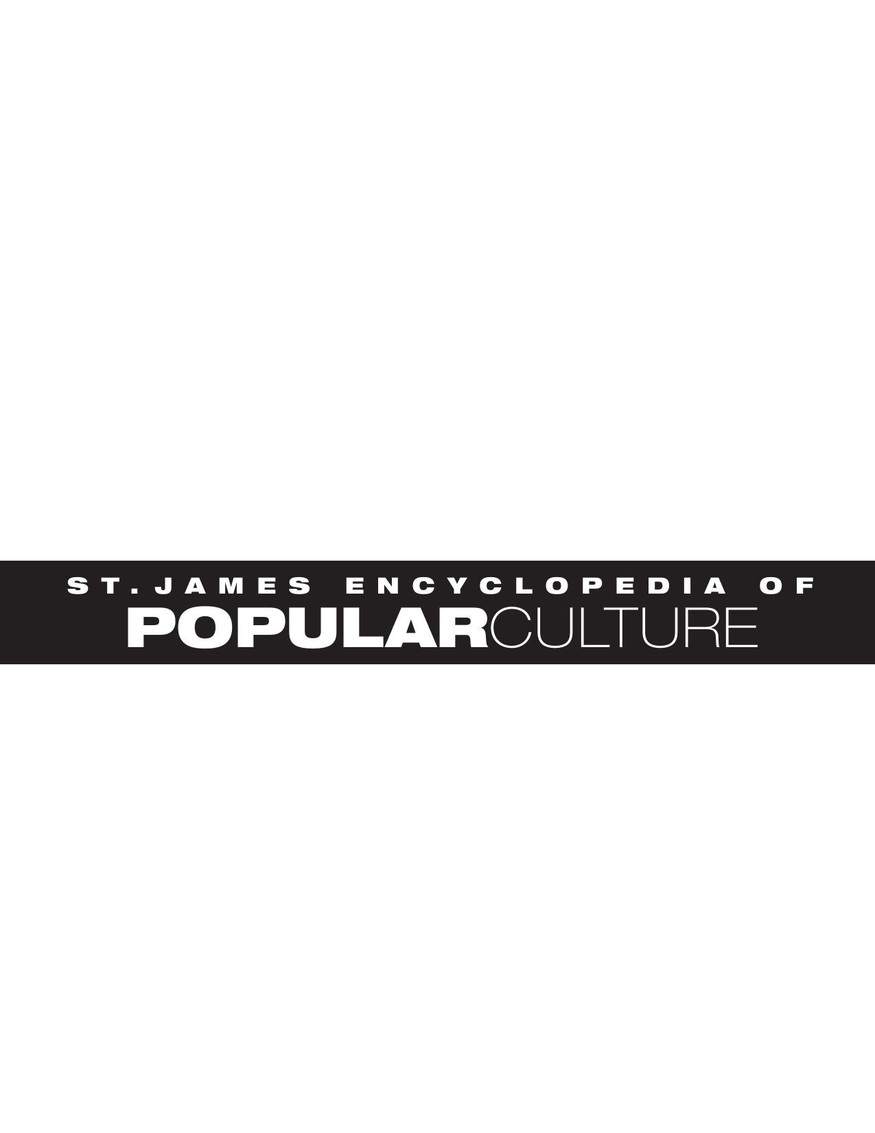 St. James Encyclopedia of Popular Culture. Vol. 3. K-O by Unknown