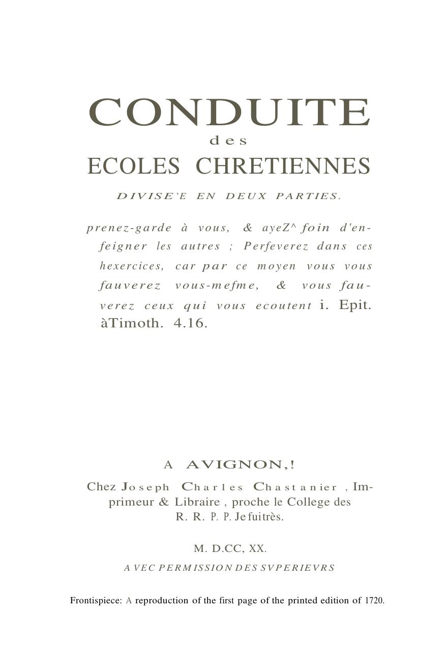 St. Jean Baptiste de la Salle, The Conduct of the Christian .pdf by Unknown