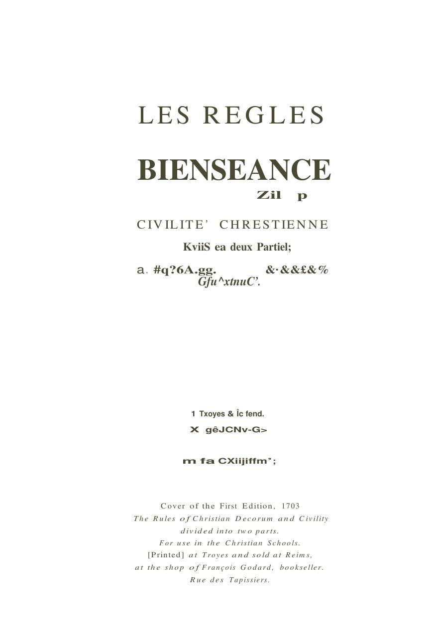 St. Jean Baptiste de la Salle, The Rules of Christian Decoru.pdf by Unknown
