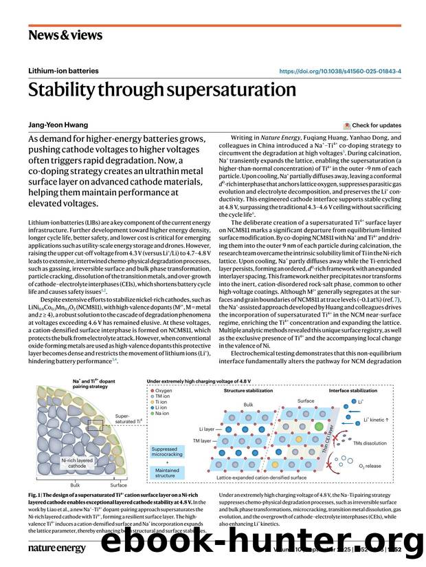 Stability through supersaturation by Jang-Yeon Hwang