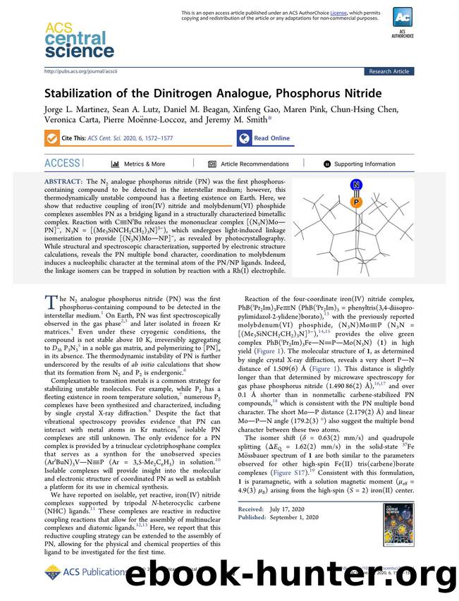 Stabilization of the Dinitrogen Analogue, Phosphorus Nitride by unknow