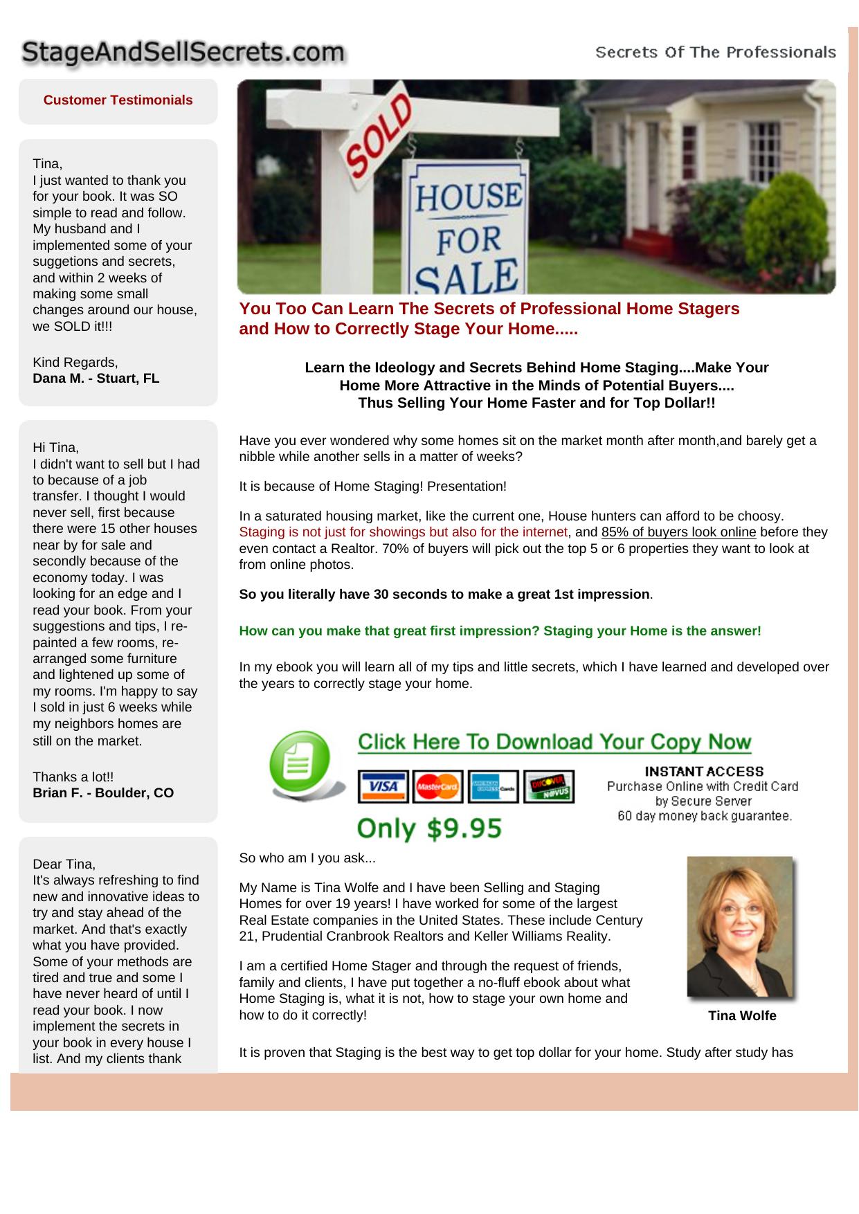 Stage And Sell Secrets. by Best of Kuszter's Collection