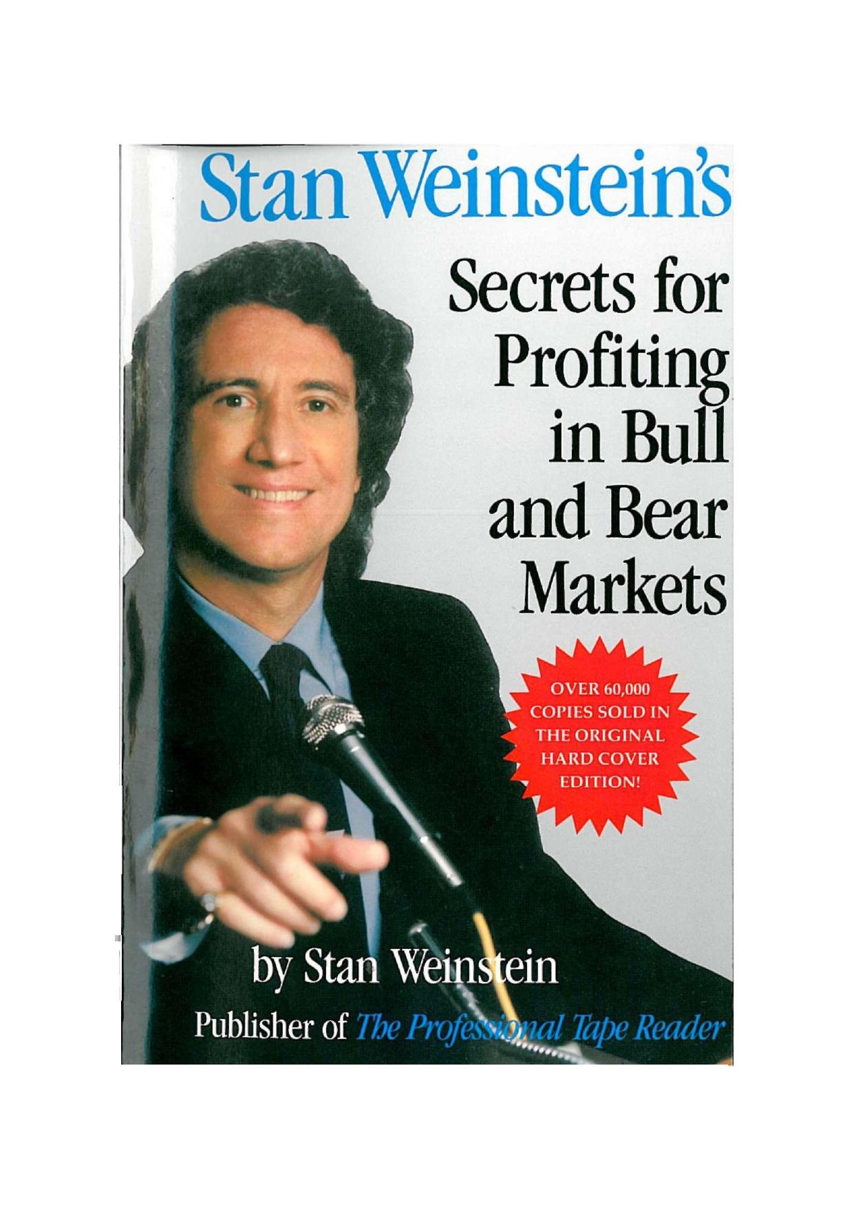 Stan Weinstein's Secrets For Profiting in Bull and Bear Markets by Stan Weinstein