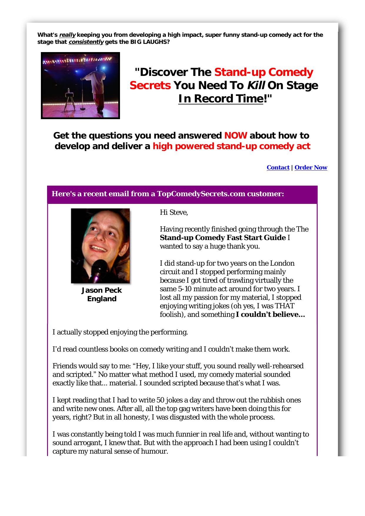 Stand-up Comedy Secrets! by Best of Kuszter's Collection