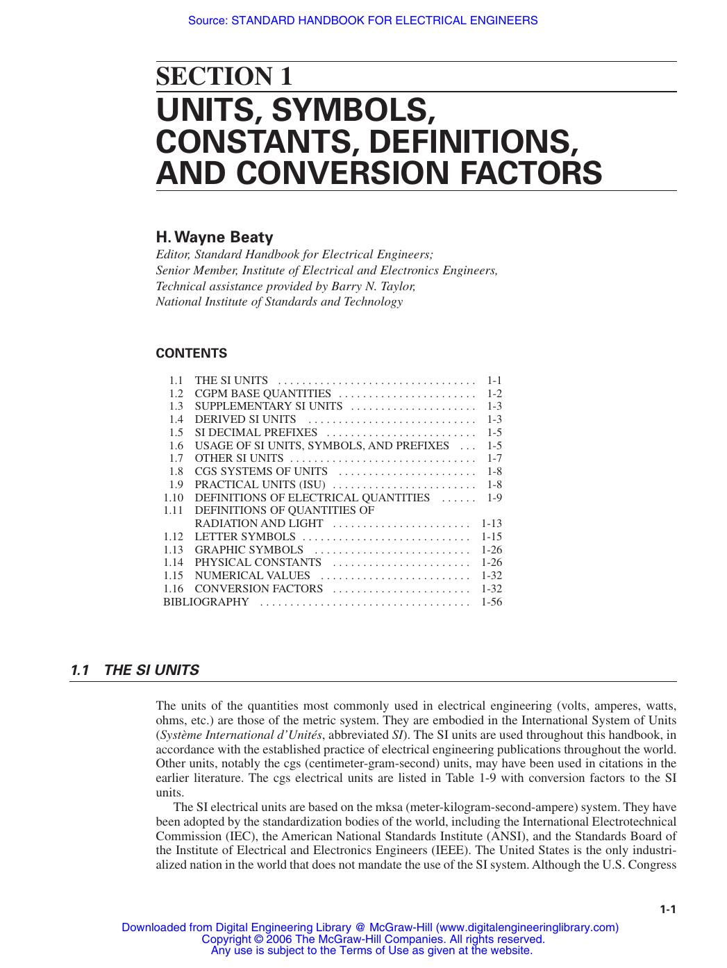 Standard Handbook For Electrical Engineers by Donald Fink