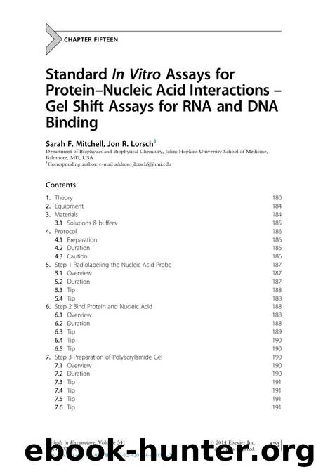 Standard In Vitro Assays for Protein-Nucleic Acid Interactions - Gel ...