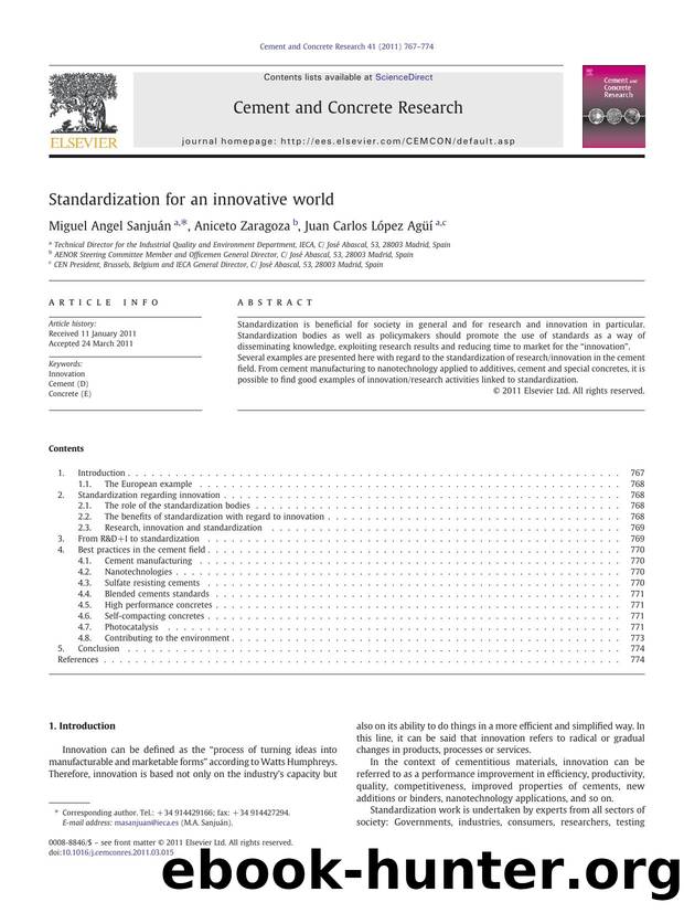 Standardization for an innovative world by Miguel Angel Sanjuán & Aniceto Zaragoza & Juan Carlos López Agüí