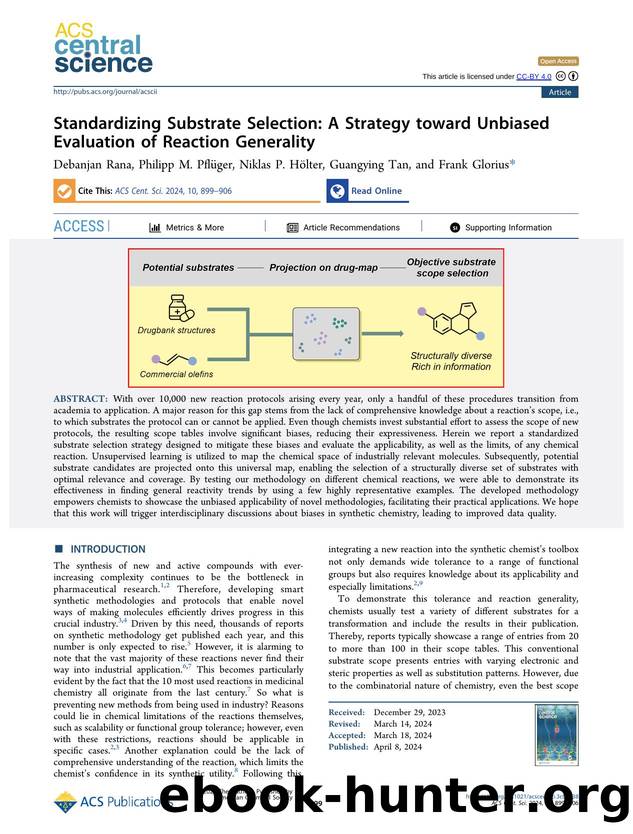 Standardizing Substrate Selection: A Strategy toward Unbiased Evaluation of Reaction Generality by unknow