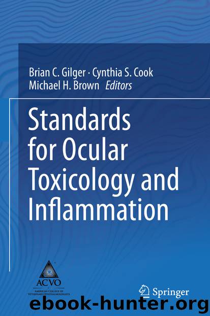 Standards for Ocular Toxicology and Inflammation by Brian C. Gilger & Cynthia S. Cook & Michael H. Brown