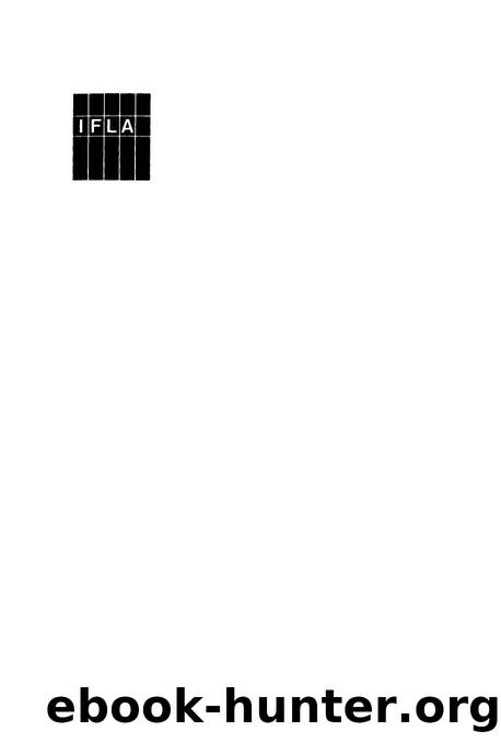 Standards for public libraries by International Federation of Library Associations / Section Public Libraries (editor)