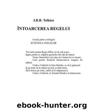 Stapanul inelelor 3 - Intoarcerea regelui by J.R.R. Tolkien