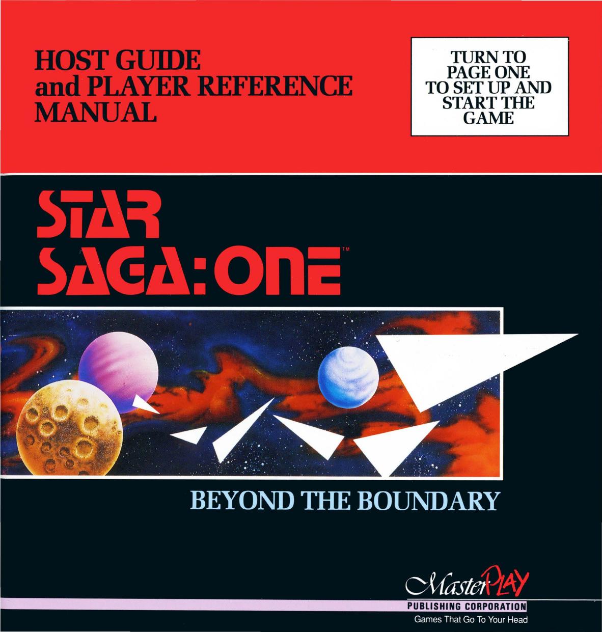 Star Saga One: Beyond the Boundary Manuals by unknow