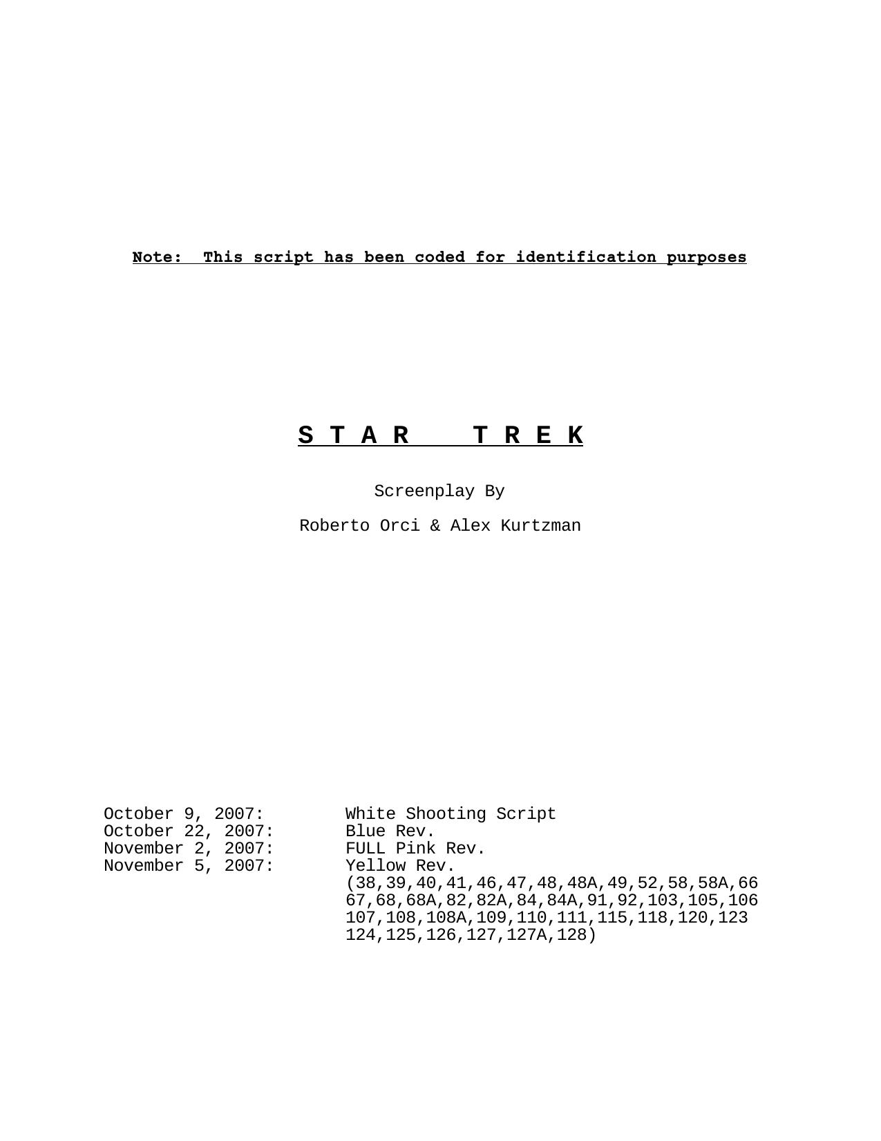 Star Trek (2009) by Unknown