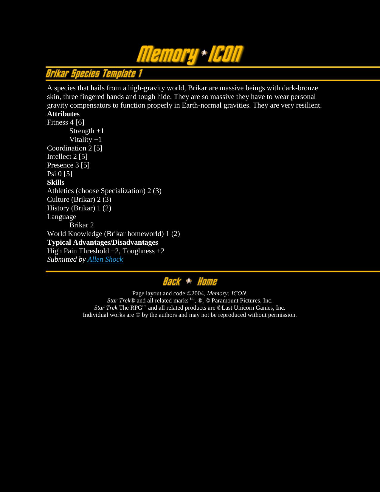 Star Trek Apocryphal Species by Rick