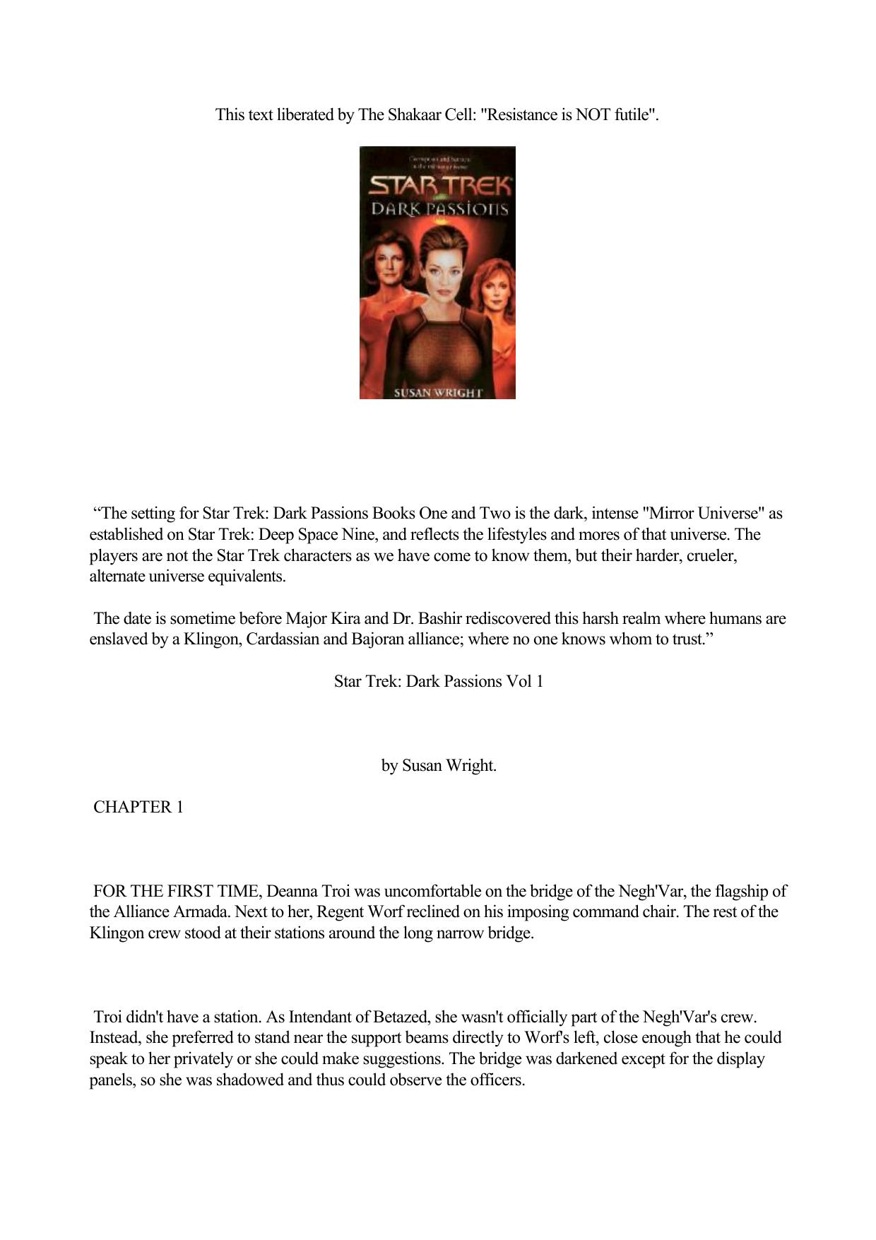 Star Trek Deep Space 9 Dark Passions 02 by Unknown