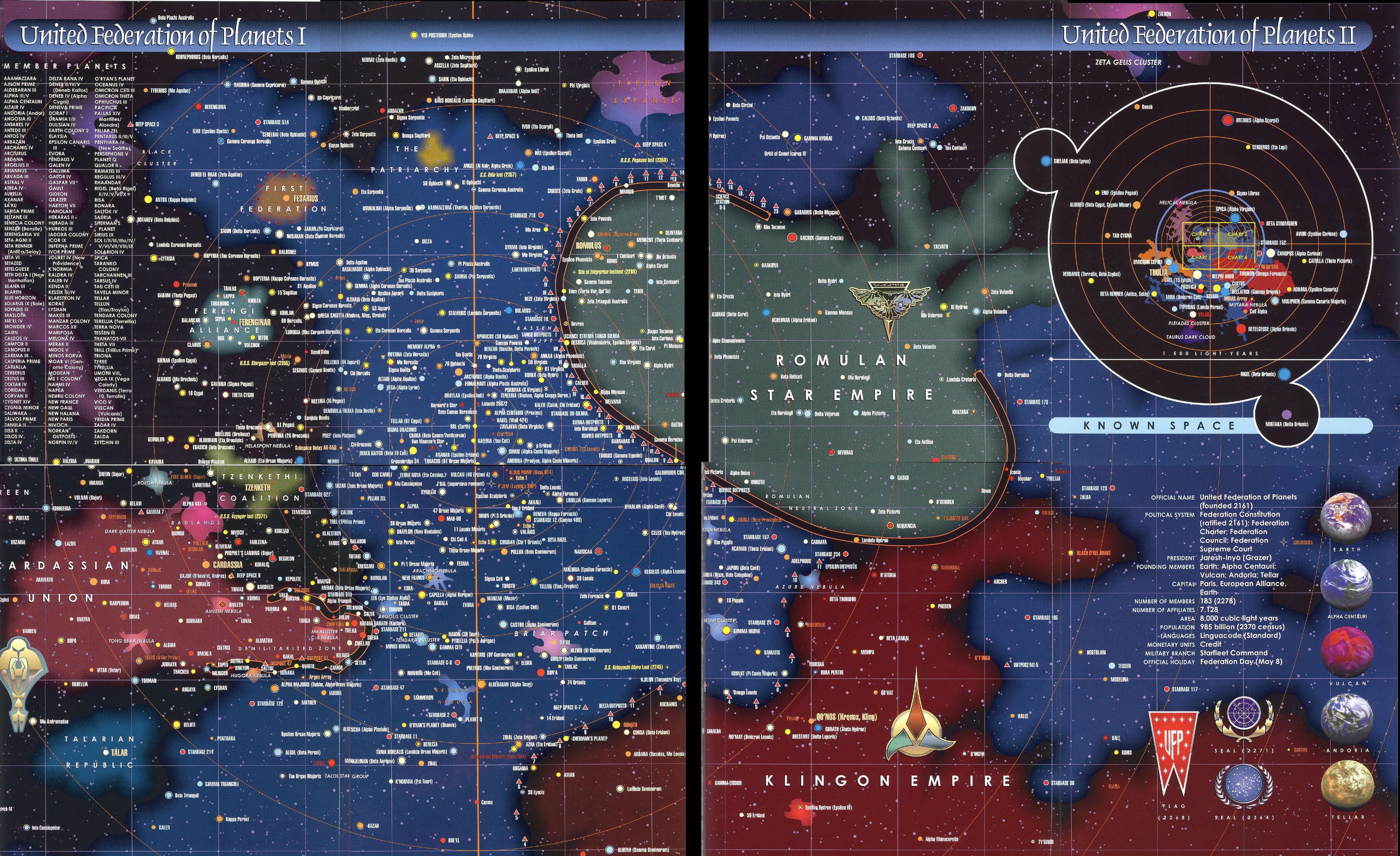 Star Trek Rpg - Decipher - Star Charts by Geoffrey Mandel