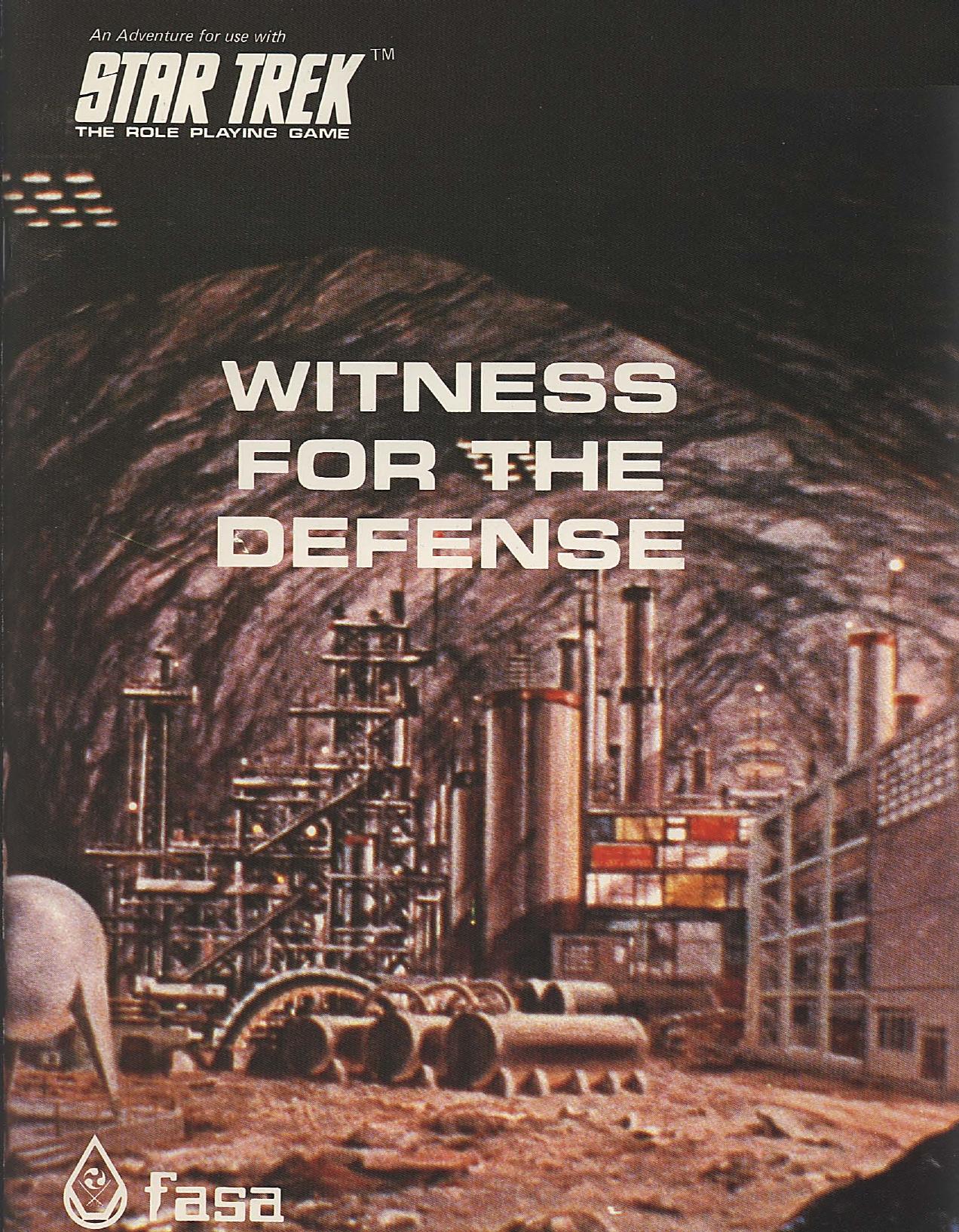 Star Trek Witness for the Defense by Unknown