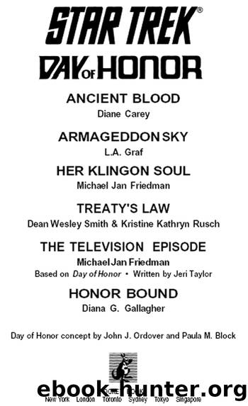 Star TrekÂ® Day of Honor by Diane Carey