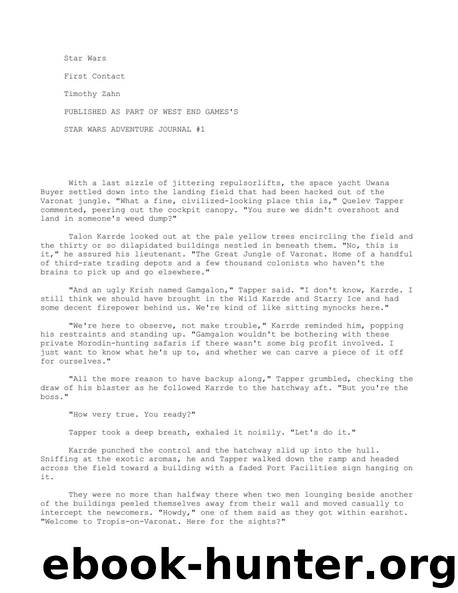 Star Wars - [Adventure Journal 01] by First Contact