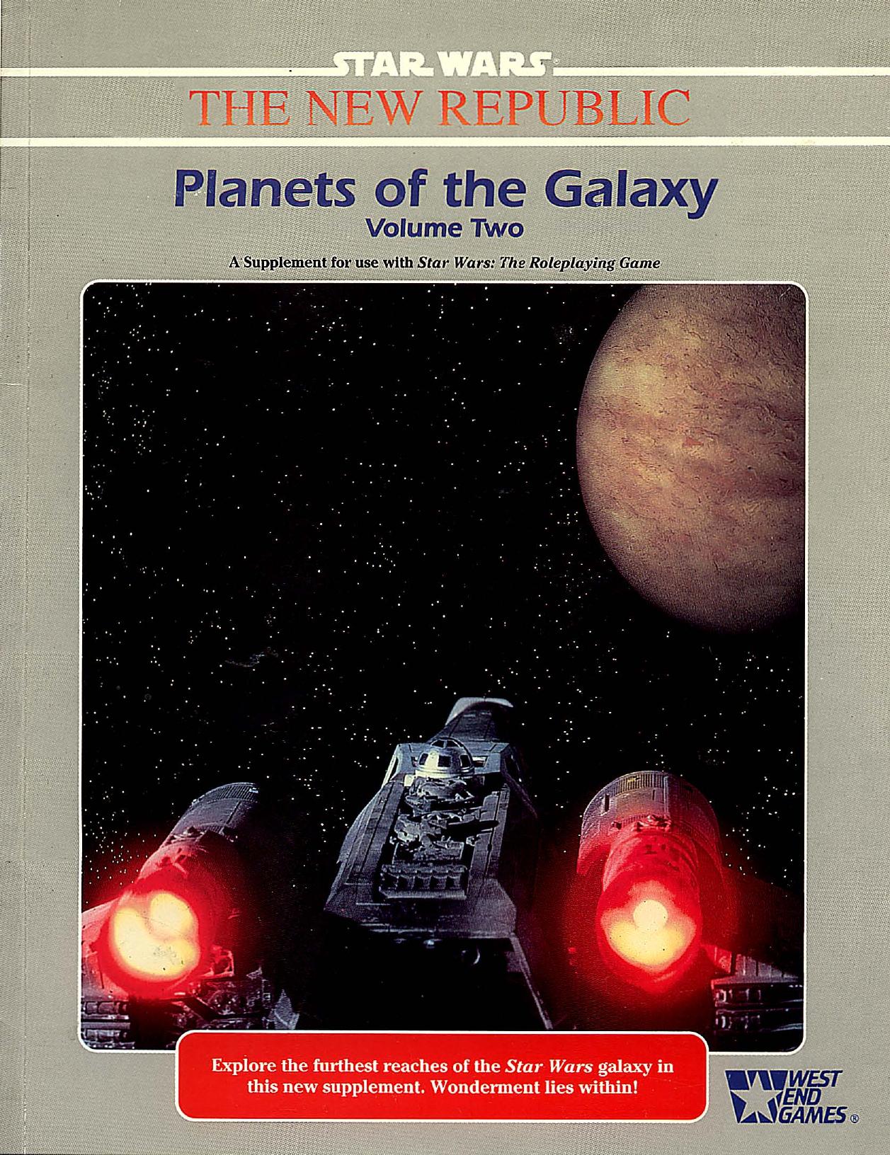 Star Wars D6 Planets of the Galaxy Volume 2 by Unknown