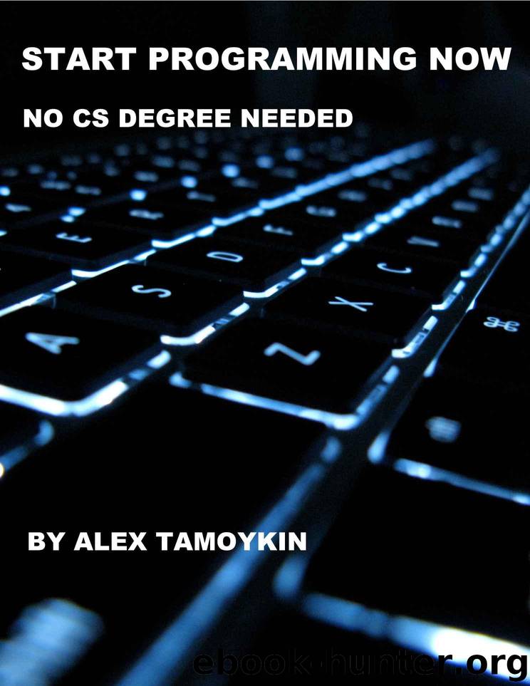 Start Programming Now: No CS Degree Needed by Alex Tamoykin
