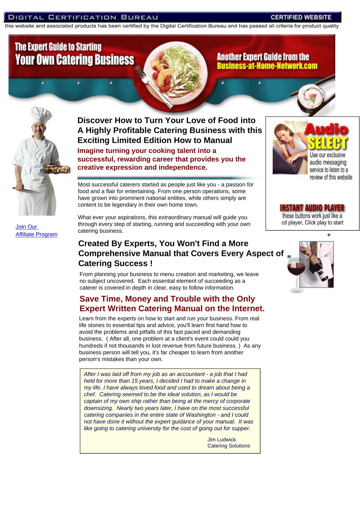 Start Your Own Catering Business. by Best of Kuszter's Collection