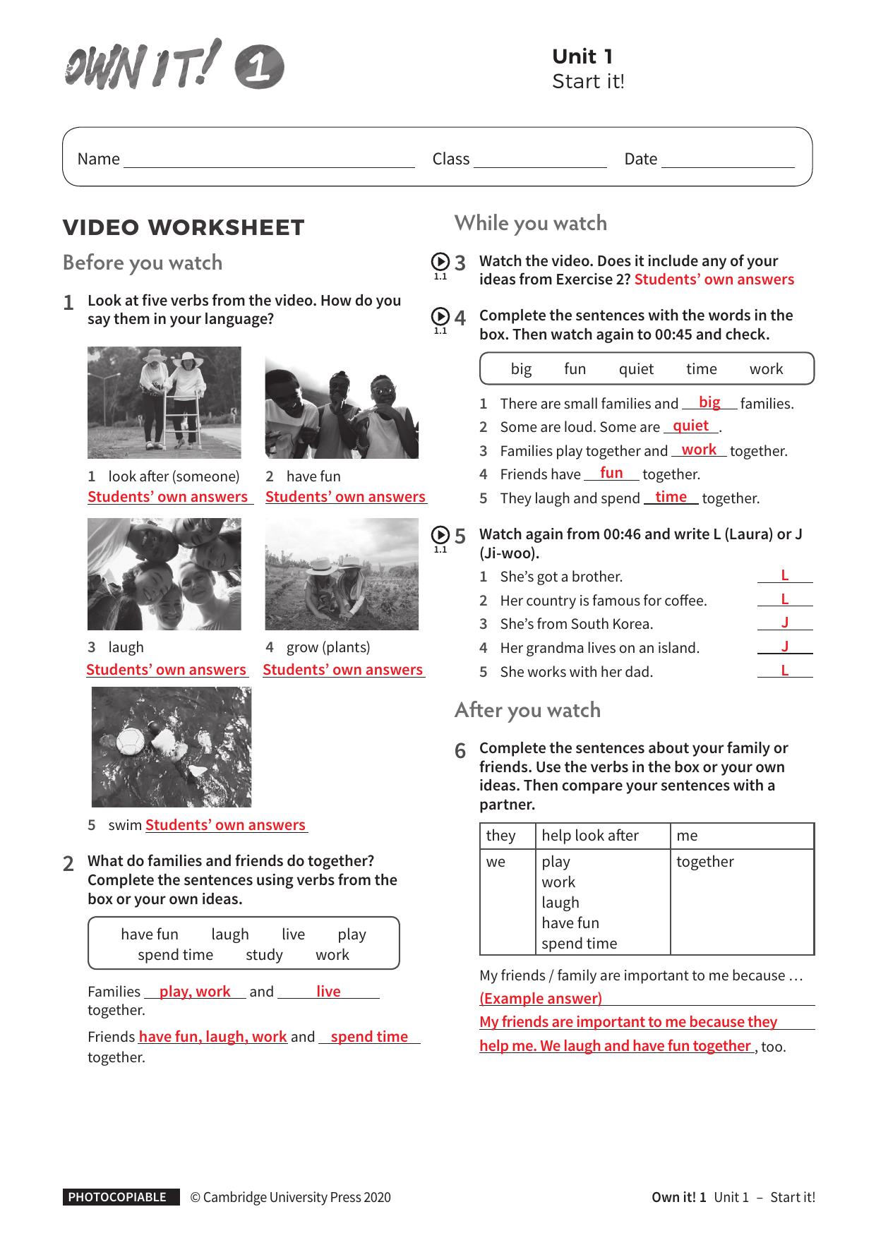 Start it Unit1 with answers by Unknown