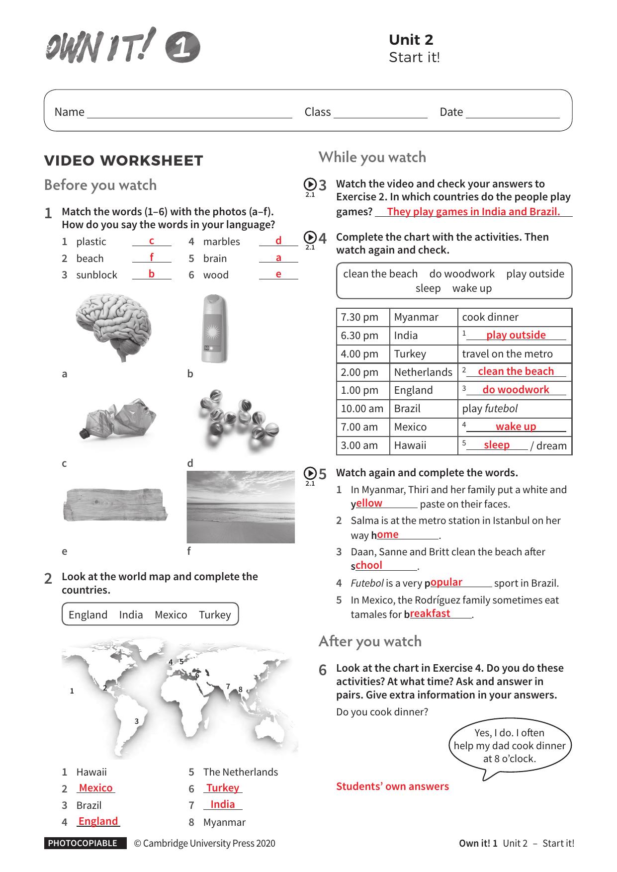 Start it Unit2 with answers by Unknown