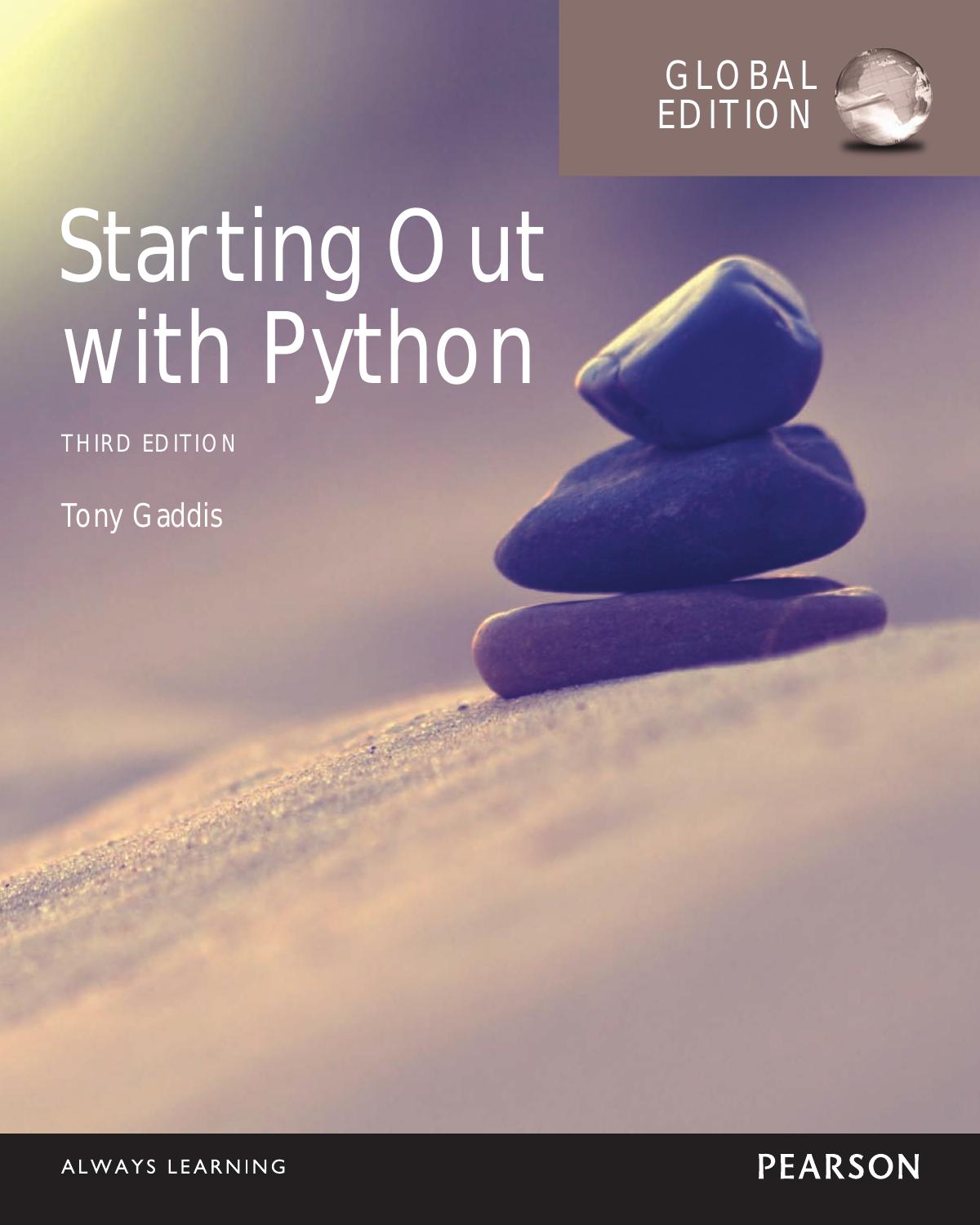 Starting Out with Python (3rd Edition) by Unknown