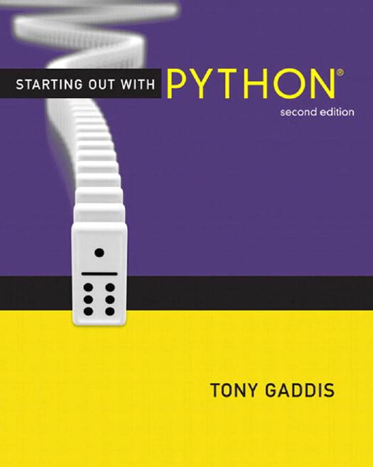 Starting Out with Python by 2nd Edition
