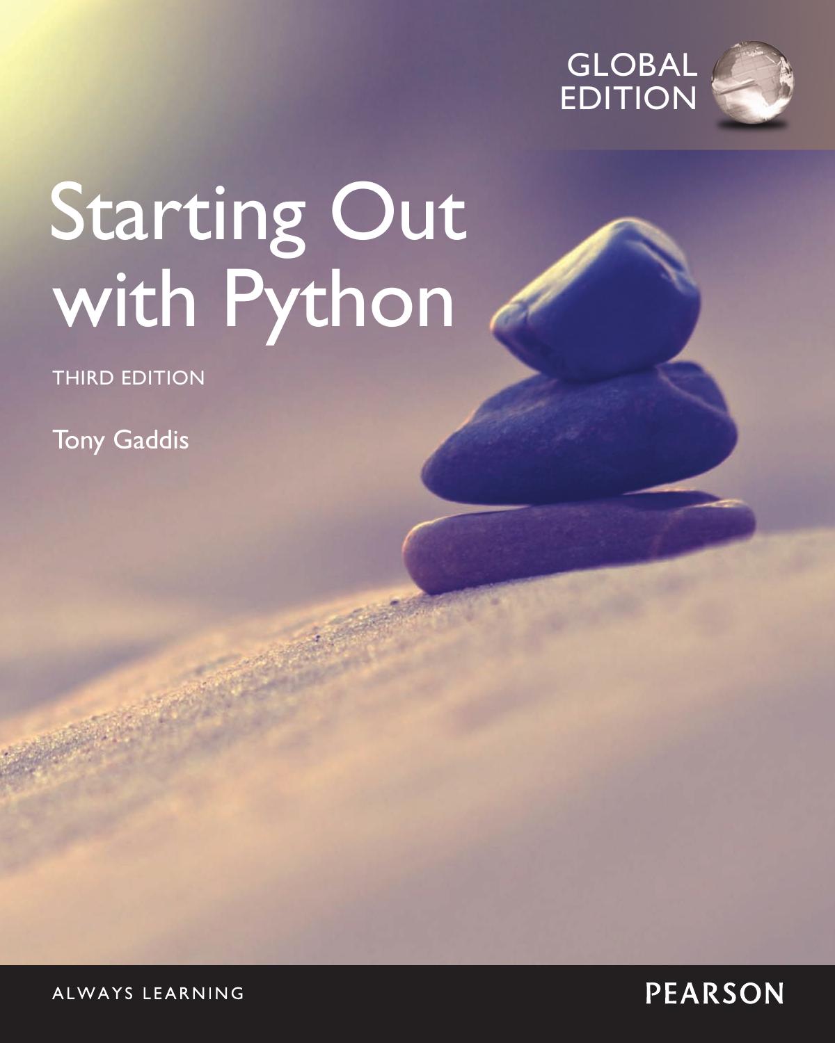 Starting Out with Python, 3e by Tony Gaddis