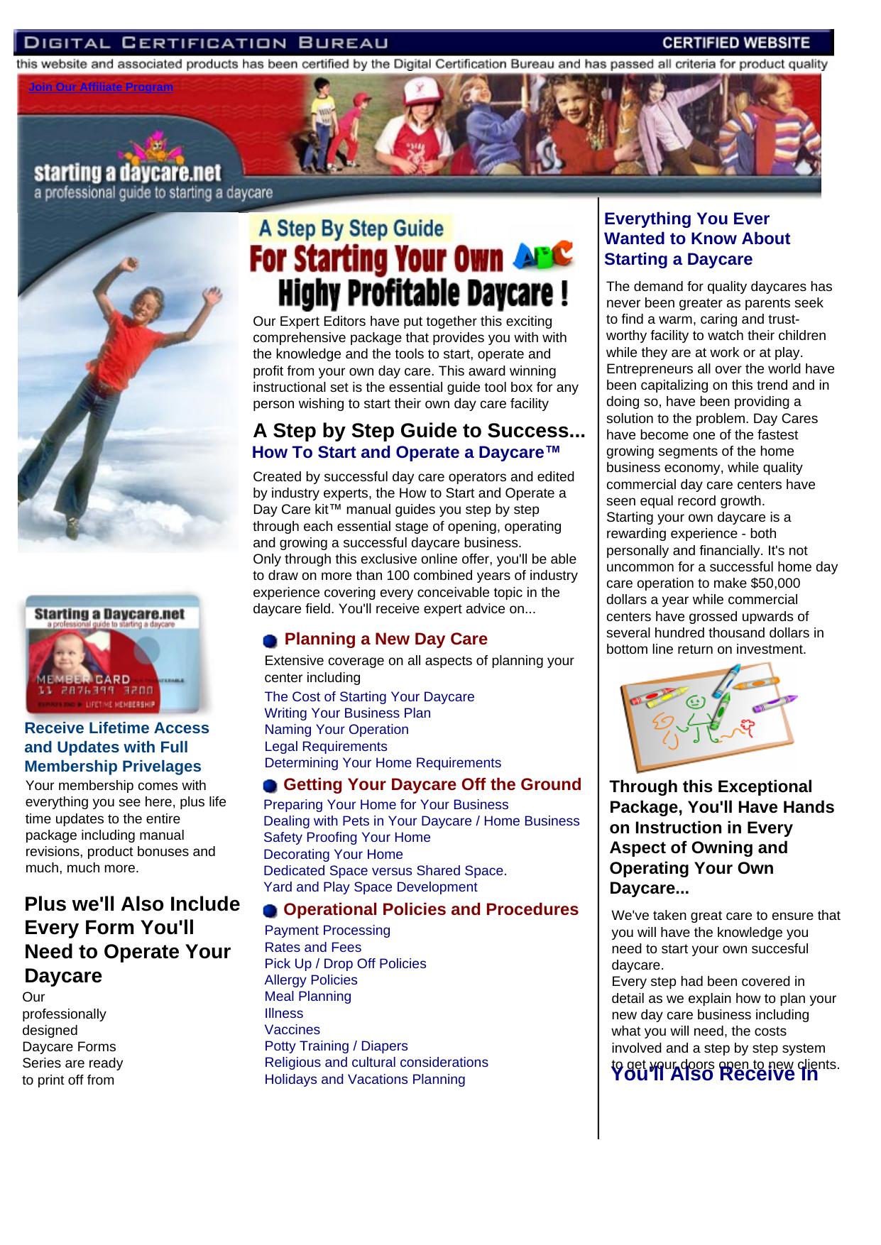 Starting Your Own Home Daycare Business. by Best of Kuszter's Collection