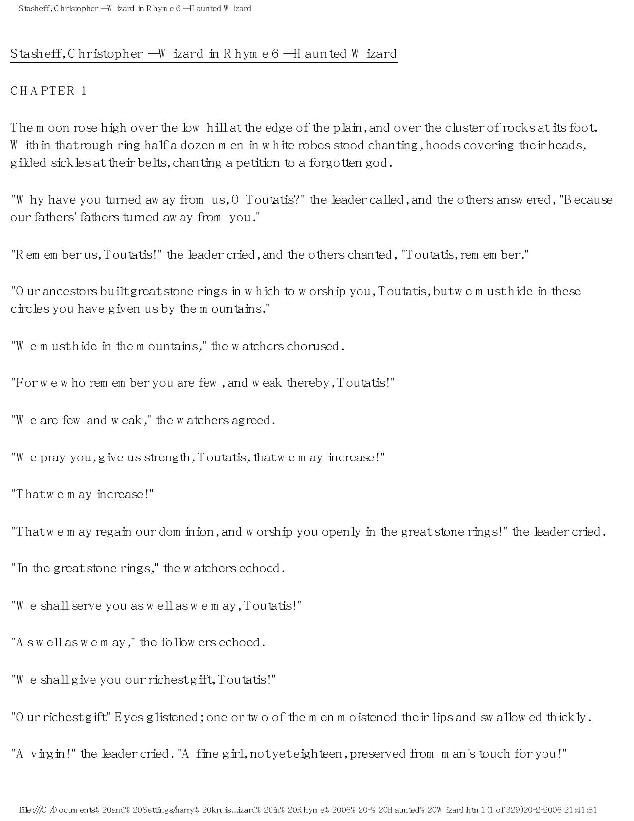Stasheff, Christopher – Wizard in Rhyme 6 – Haunted Wizard by Stasheff Christopher