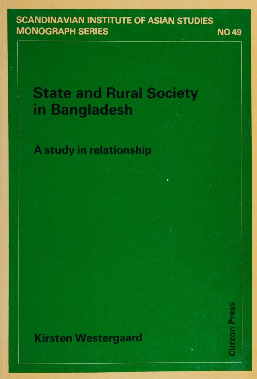 State & Society In Bangladesh (Nordic Institute of Asian Studies) by Curzon