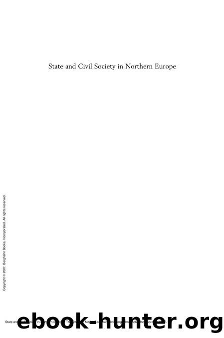 State and Civil Society in Northern Europe : The Swedish Model Reconsidered by Lars Trägårdh
