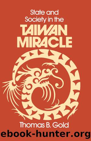 State and Society in the Taiwan Miracle by Thomas B. Gold