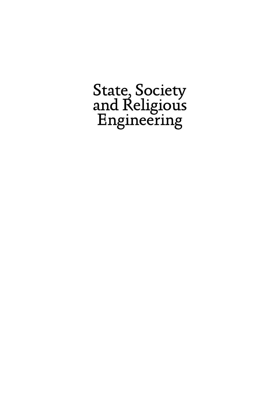 State, Society and Religious Engineering: Towards a Reformist Buddhism in Singapore by Kuah-Pearce Khun Eng