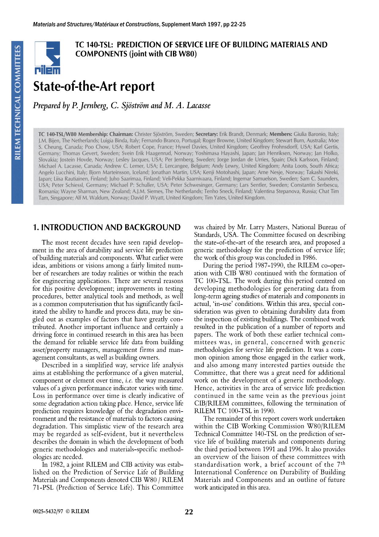 State-of-the-art report by Unknown