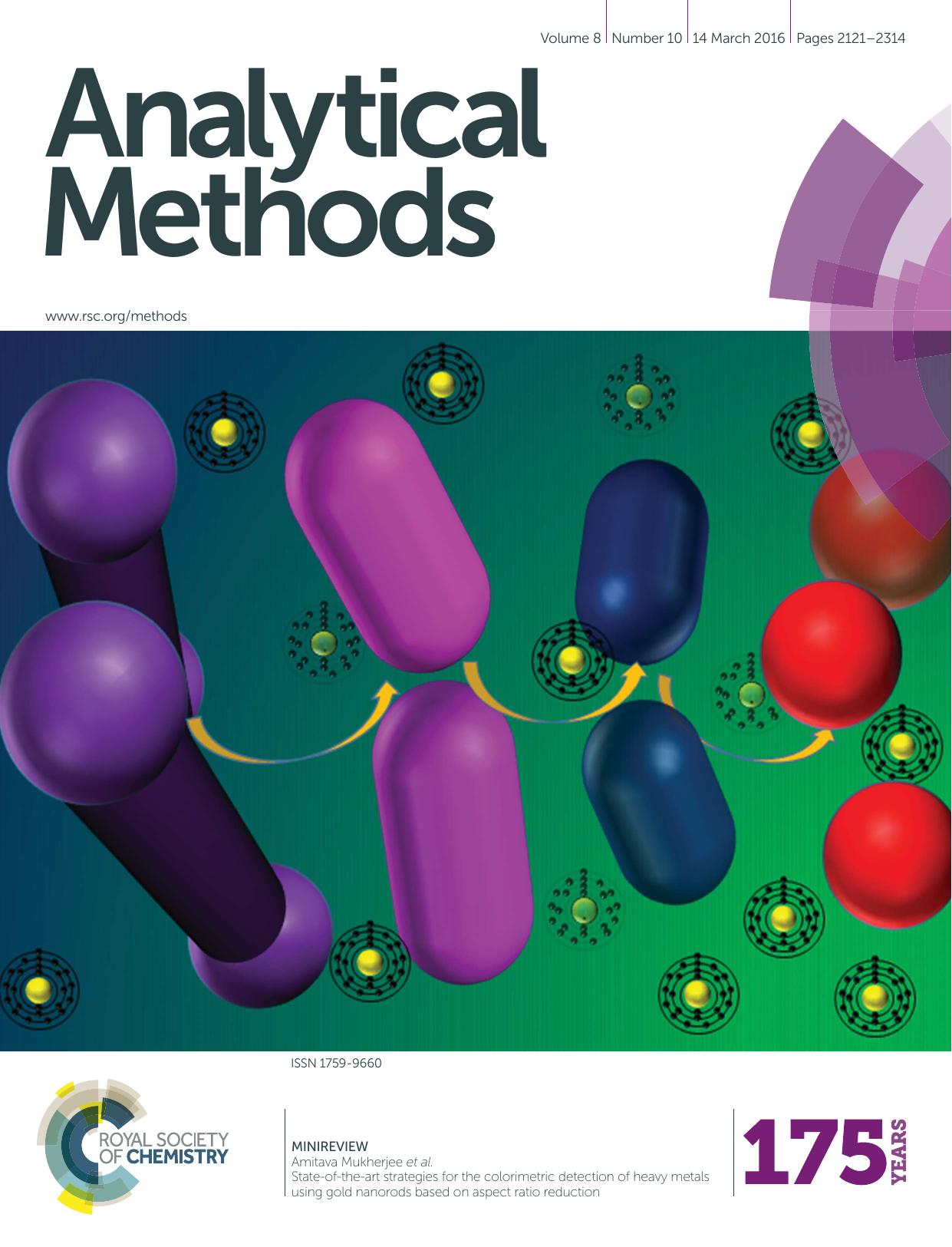 State-of-the-art strategies for the colorimetric detection of heavy metals using gold nanorods based on aspect ratio reduction by Sruthi Ann Alex & N. Chandrasekaran & Amitava Mukherjee