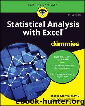 Statistical Analysis with Excel® For Dummies® by Joseph Schmuller
