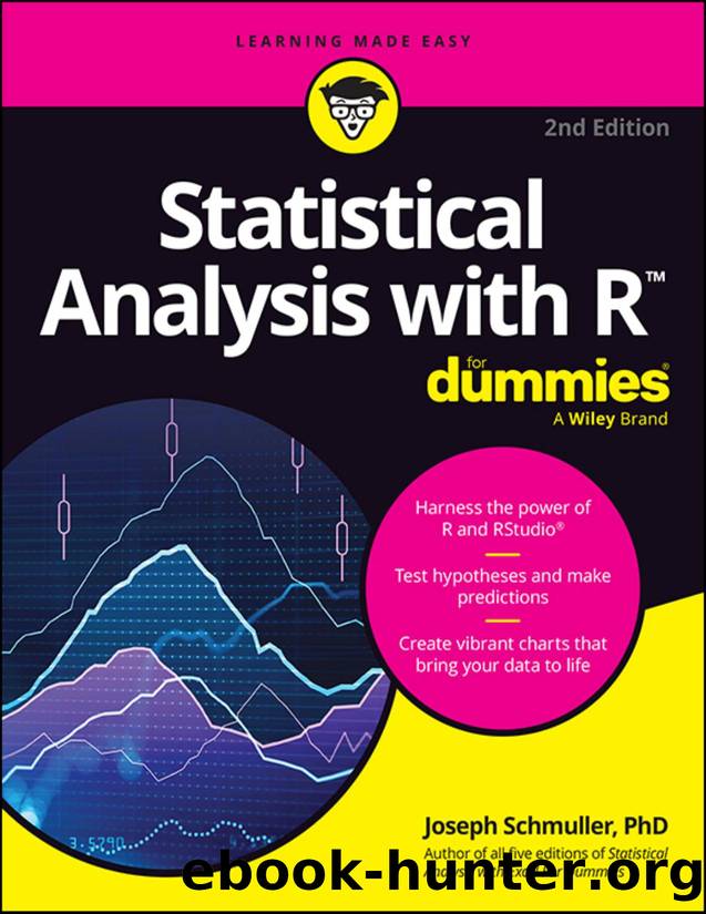 Statistical Analysis with R For Dummies - 2nd Edition (for True Epub) by Joseph Schmuller
