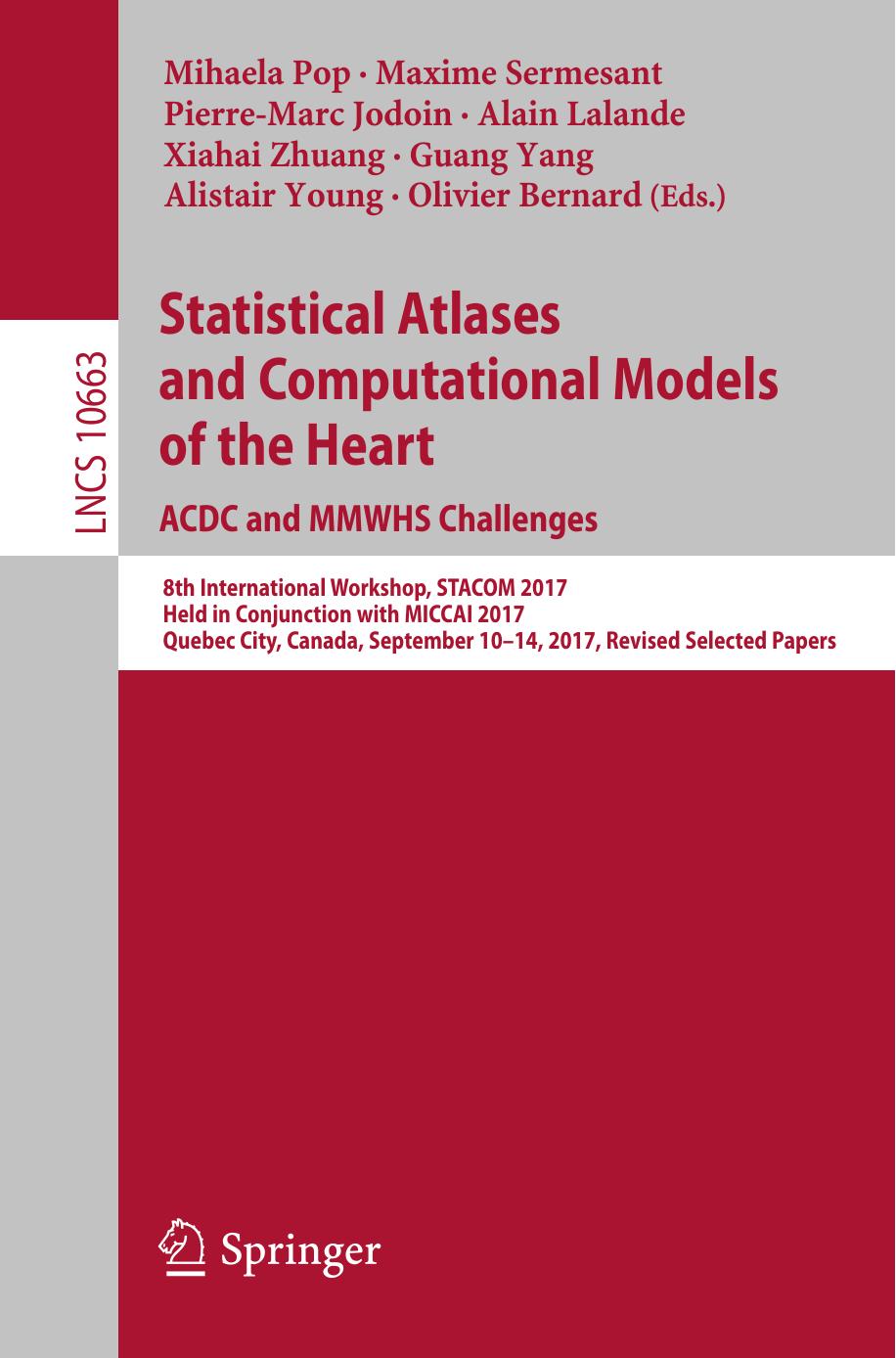 Statistical Atlases and Computational Models of the Heart. ACDC and MMWHS Challenges by unknow