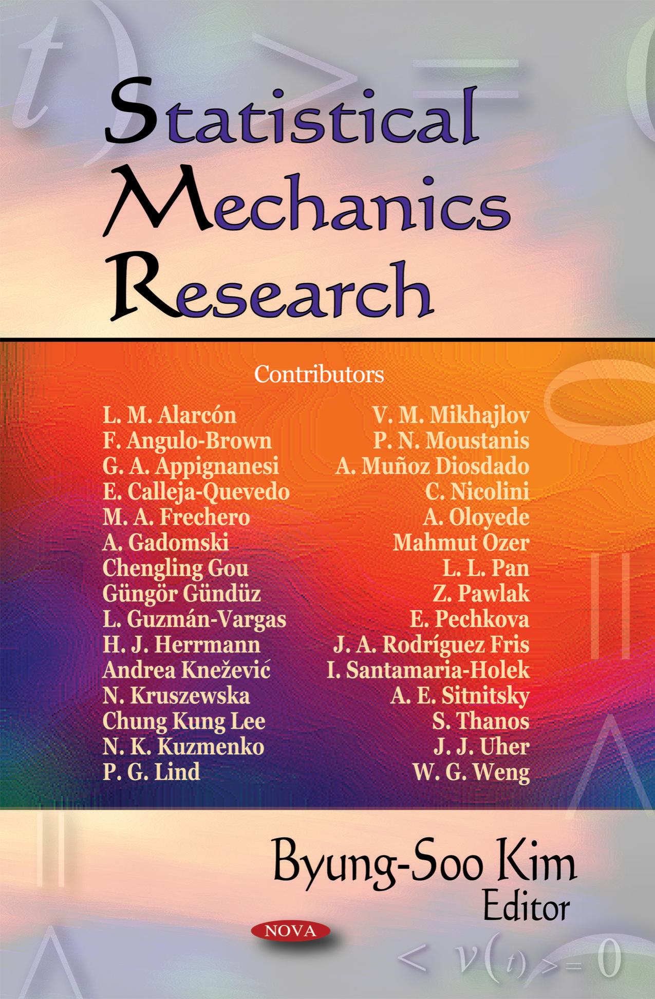 Statistical Mechanics Research by Byung-soo Kim