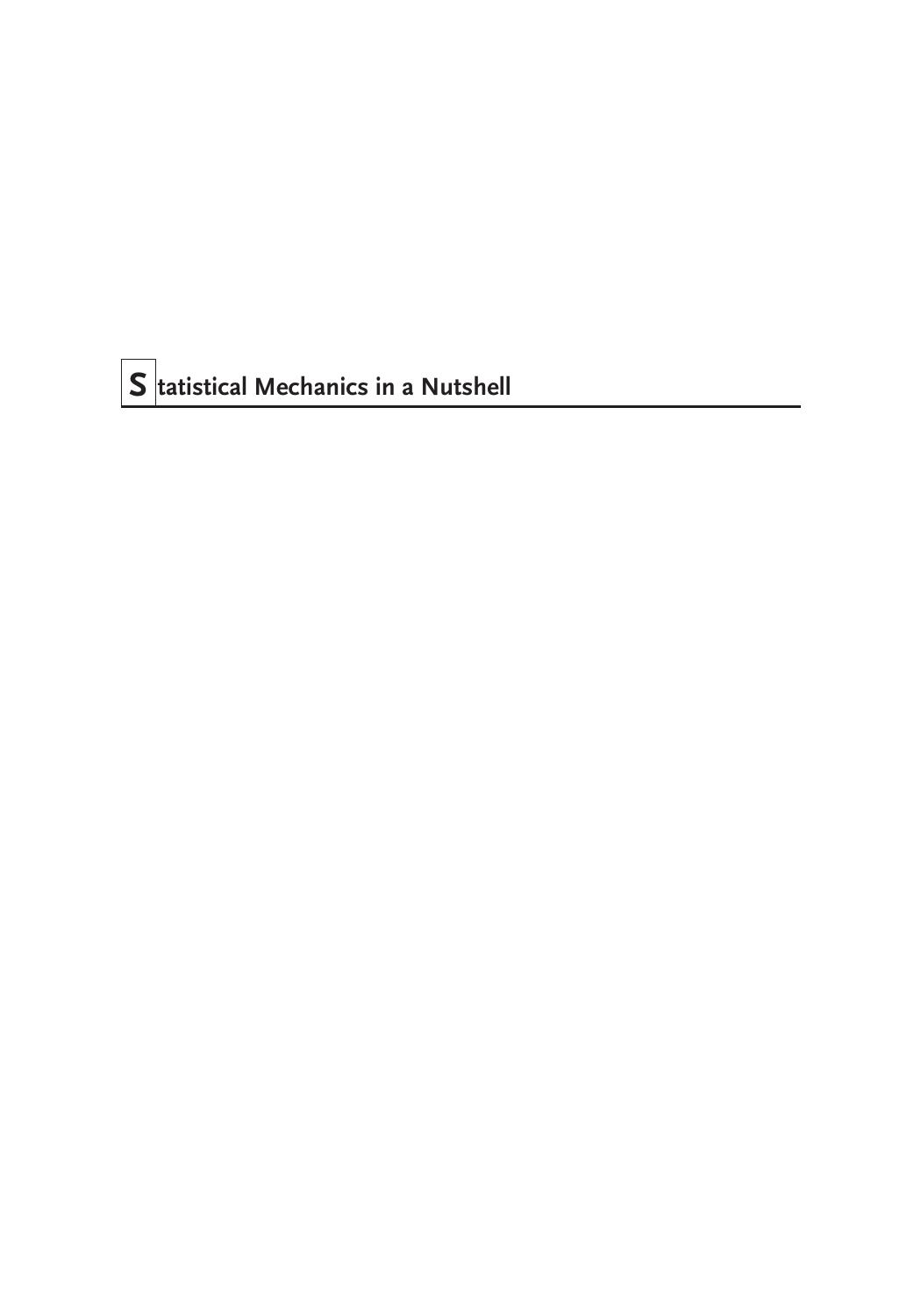 Statistical Mechanics in a Nutshell by Luca Petili