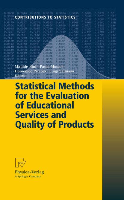 Statistical Methods for the Evaluation of Educational Services and Quality of Products by unknow